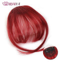 HUAYA Synthetic Hair Bangs Clips Front Side Long Bangs Fake Fringe Clip in Hair Extensions Accessories for Women