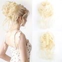 Chorliss Synthetic Claw Chignon Women Messy Curly Fluffy Hair Bun Clip in Ponytail Hair Extensions Natural False Hairpieces