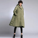 2020 Womens Winter Thick Down Coats Black Navy Blue Army Green Red  8XL Size  Clothes Female  Long Jackets for Women Winter