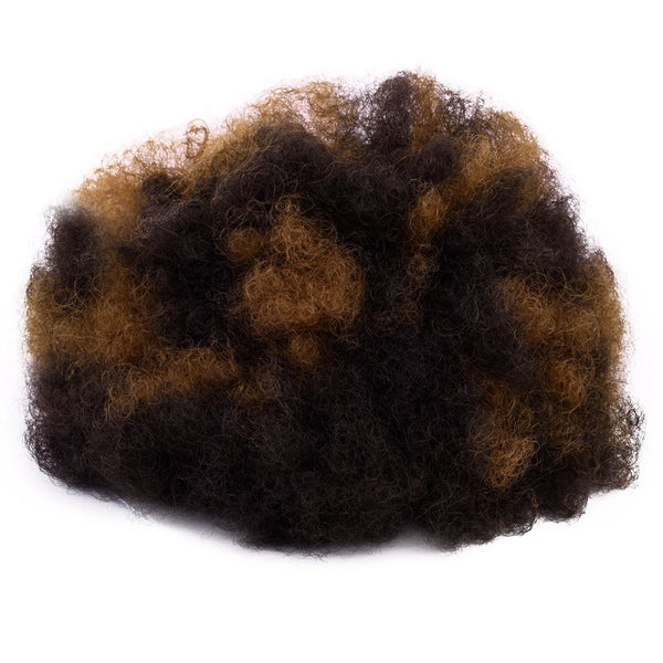 Silike Synthetic Short Afro Puff Hair Bun High Temperature Drawstring Warp Pony Tail Clip in Hair Extension Kinky Curly Hair Bun