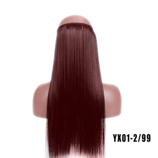 Buy 2m99 LUPU Synthetic Hair Extensions Invisible Fash Line No Clips in Hairpieces Natural Secret Wire Fake Hair High Temperture Fiber