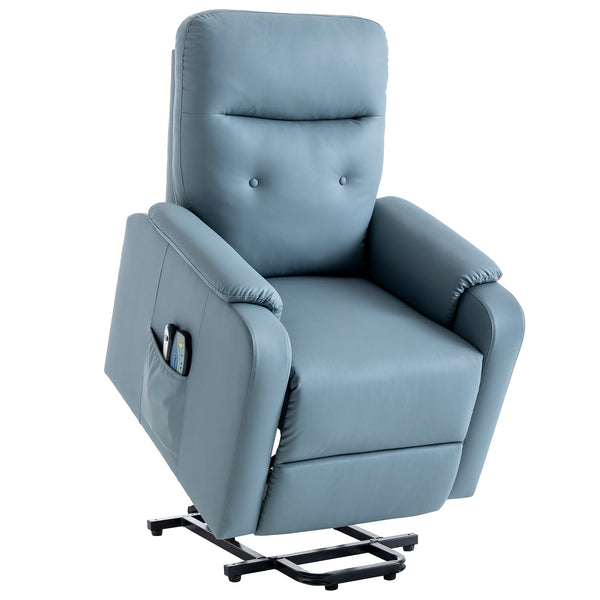 Massage Recliner Chair Electric Power Lift Chairs With Side Pocket, Adjustable Massage and Heating Function for Adults A