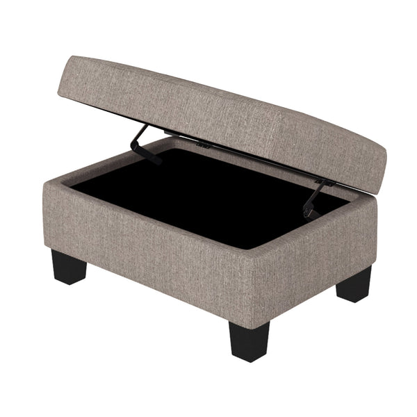 Sectional Corner Sofa L-Shape Couch Space Saving With Storage Ottoman & Cup Holders Design for Large Space Dorm Apartmen