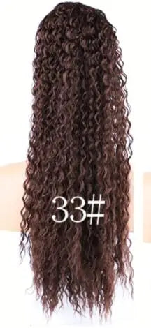 Buy 33 Blice Synthetic Afro Kinky Curly Hairpiece Ponytail 18&quot; Drawstring Ponytail Extensions Hairpieces With Two Plastic Combs