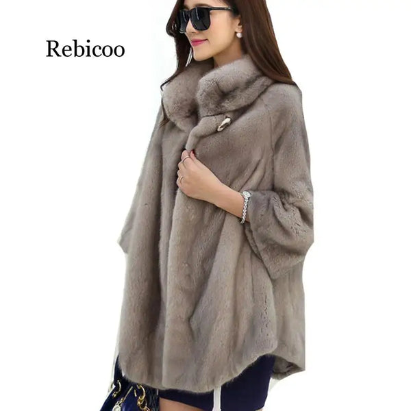 Autumn Winter WARM THICK Faux Fur Coats Women Long Slim Fur Coat Outerwear Female Warm Outwear Coats for Women