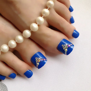 Buy hl201008 Candy Color Artificial False Toe Nails