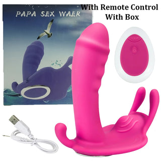 Buy with-remote-box Bluetooth Female Vibrator Women&#39;s Dildo Butterfly Vibrator Sex Toys for Women APP Remote Control Anal Vibrators for Women Couple