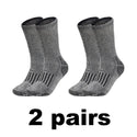 1/2/3 Pairs Merino Wool Socks Men's Autumn Winter Thickened Thermal Socks Mountaineering Breathable Outdoor Sports Socks Large