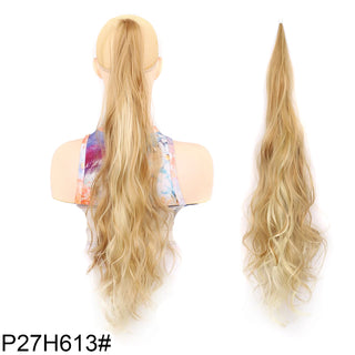 Buy p27-613 32inch Synthetic PonyTail Long Layered Flexible Wrap Around Fake Tail Hair Extensions Natural Curly Hairpiece for Women