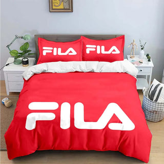 Buy 4 Exquisite F-Fila  Print Bedding Sets Exquisite Bed Supplies Set Duvet Cover Bed Comforter Set Bedding Set Luxury Gift