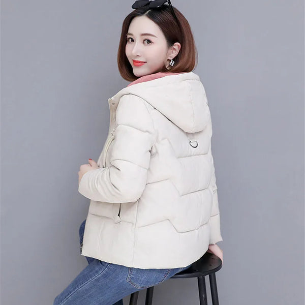 High Quality Winter Coat Women's 2022 Fashion Winter Jacket Women Cotton Padded Parka Outwear Hooded Short Female Jackets Coats