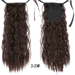 Buy 2m33 LUPU Synthetic Drawstring Ponytail 18 Inches Long Afro Curly Hair Extensions Hairpieces Pony Tail Fake Hair Heat Resistant