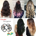 Alileader Synthetic Hair 16 Clip in Hair Extension Clip for Women 6Pcs/Set Hair Extension Clip in Ombre Fake Hairpiece Long Wavy