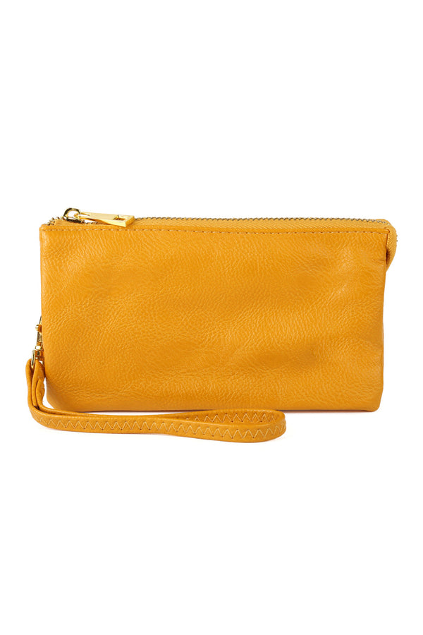 005 - Leather Wallet With Detachable Wristlet