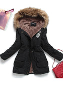 New Winter Military Coats Women Cotton Wadded Hooded Jacket Medium-Long Casual Parka Thickness  XXXL Quilt Snow Outwear