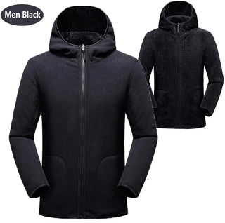 Buy men-black-grey Unisex Reversible Hoodie