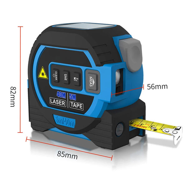 3 in 1 Laser Tape Measure Rangefinder Infrared High-Precision Intelligent Electronic Ruler Cross Line Measuring Instrument Level