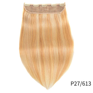 Buy p27-613 Doreen 100g 120g Blonde Brown Brazilian Machine Made Remy Clip in One Piece Human Hair Extensions  16inch-22inch