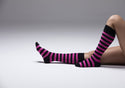 Women's Exclusive Stripe Knee High Socks Set