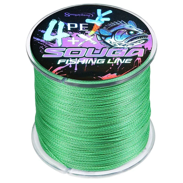 Sougayilang 100M 300M 5 Colors Strong PE Fishing Line 4 Strands Braided Fishing Line Multifilament Durable Fishing Line Pesca