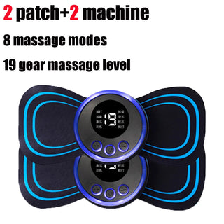 Buy type-b Electric Back and Neck Massager Muscle Massage Machine Shoulders Instrument Body Health Massages Device Cervical Pain Relief