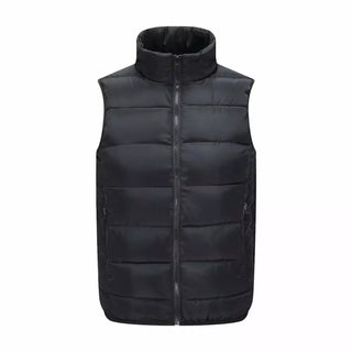 Buy black DIY Logo  Jackets Coats New Autumn Winter Ultra Light Sleeveless Jackets Coats Portable Casual Waistcoat Bodywarmers Men Grils