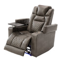 Power Motion Recliner With USB Charging Port and Hidden Arm Storage, Home Theater Seating With 2 Convenient Cup Holders