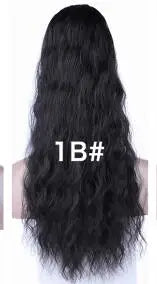 Buy 1b Blice Synthetic 20-24inch Curly Ponytail Hairpiece Pure Color Alita Heat Resistant Hair Extensions With Two Plastic Combs