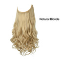 Synthetic Natural Synthetic Hair Extensions No Clip in Artificial Fake Ombre Blonde Brown Black Pink  Wavy False Hair Piece