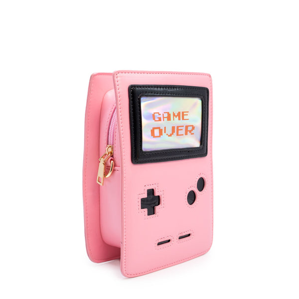 Retro 8-Bit Gamer Handbag Pink