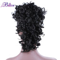 Blice High Puff Curly Chignon Frohawks Hair Synthetic Clip in Hair Extensions All Head Ponytail for Africa American Women