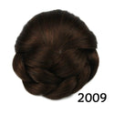 Gres Heat Resistant Fiber 6 Colors Women Clip-In Braided Chignon Synthetic Hair Buns for Brides