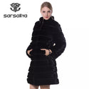 Mink Coats Women Real Genuine Mink Fur Coats for Women 2022 Winter Jackets Black Long Plus Size Real Mink Fur Women Clothes