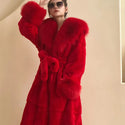 5XL Slim Overcoat Mink Coats Women Faux Fur Long  Winter Thick Mink Fur Coat Female Fur Jackets Long Ladies Parkas Oversize