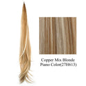 Soowee Long Layered Ponytail Synthetic Hair Extension Blonde Pony Tail Flexible Hair Ponytails Hairpieces