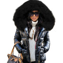 Coats Women Jackets Autumn Winter Faux Fur Hood Zipper Warm Women Coat Outdoor Parka Outerwear Women's Clothing женская куртка