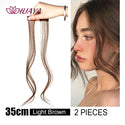 HUAYA Synthetic Hair Bangs Clips Front Side Long Bangs Fake Fringe Clip in Hair Extensions Accessories for Women