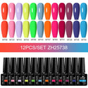 10/12pcs Spring Macaron Nail Gel Polish Set Semi Permanent UV for Manicure Soak Off Gel Nail Polish Kit Varnishes Nail Supplies