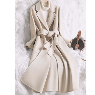 Buy beige Coat Female Jacket Autumn Winter Jacket Women Clothes  Long Coats Korean Outwear