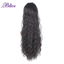 Blice Synthetic 20-24inch Curly Ponytail Hairpiece Pure Color Alita Heat Resistant Hair Extensions With Two Plastic Combs