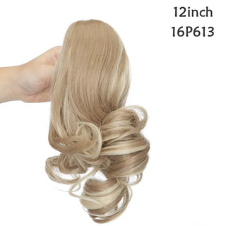 Buy 16p613 BENEHAIR Synthetic Hair Bun Claw Ponytail Clip in Hair Extensions Fake Hair Hairpiece for Women Ponytail Hair Wavy Messy Bun