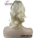 12" Dual Use Curly Styled Clip in Claw Ponytail Hair Extension Synthetic Hairpiece 125g With a Jaw/Claw Clip