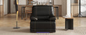 Recliner Chair Sofa Manual Reclining Home Seating Seats  Movie Theater Chairs, Brown