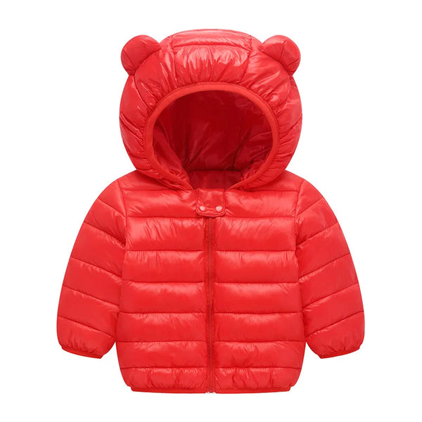 Warm Toddler Boys Jackets Autumn Winter Long Sleeve Hooded Character Pattern Children Outerwear Coats Kids Clothes