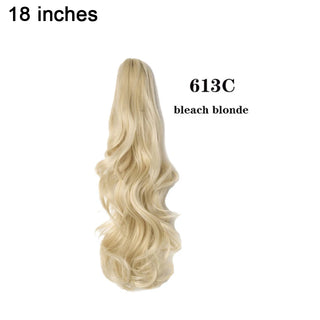 Buy 613c18inch BENEHAIR Fake Ponytail Claw on Ponytail Long Wavy Clip in Hair Extension Hair Synthetic Hairpiece for Women Pony Tail Fake Hair