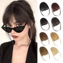 100% Human Hair Invisible Air Bangs Hair Clip-In Extension Front Fringes Hair Pieces Air Bangs Styling Accessorie for Women