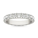 2 CTW Round Lab Grown Diamond Band 14K White Gold (G-Vs)