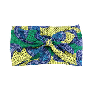 Buy 238-green-yellow African Pattern Print Headband