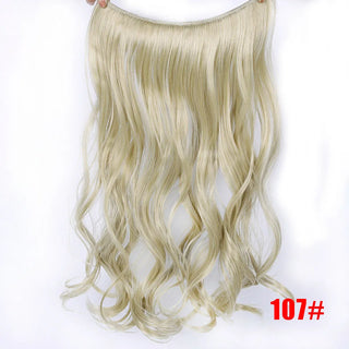 Buy 1071 LUPU Synthetic Hair Extensions Invisible Fash Line No Clips in Hairpieces Natural Secret Wire Fake Hair High Temperture Fiber