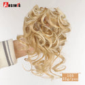 AOSIWIG Synthetic Long Curly Chignons Hair Tails Clip in Hair Extensions Fake Hair Pieces Heat Resistant Chignons for Women